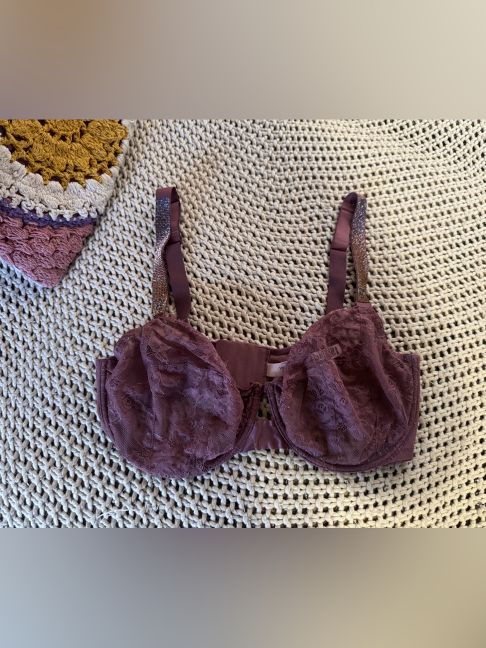 Victoria’s Secret dream angels shine strap bra sunset ombré